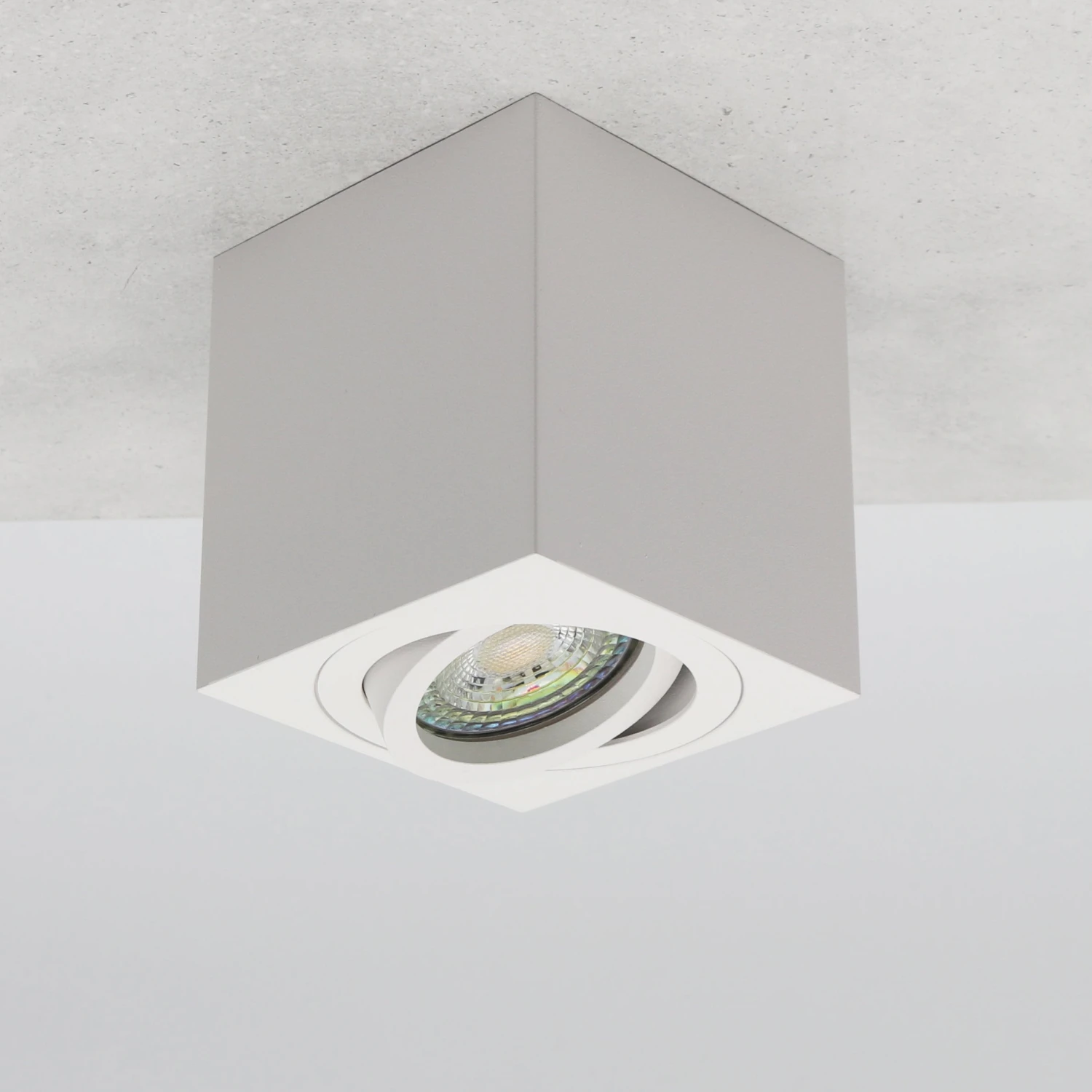 LED Aufbauleuchte 6.2W Dimmbar Milano Eckig Weiß 230V 1 LED Aufbauleuchte 6.2W Dimmbar Milano Eckig Weiß 230V