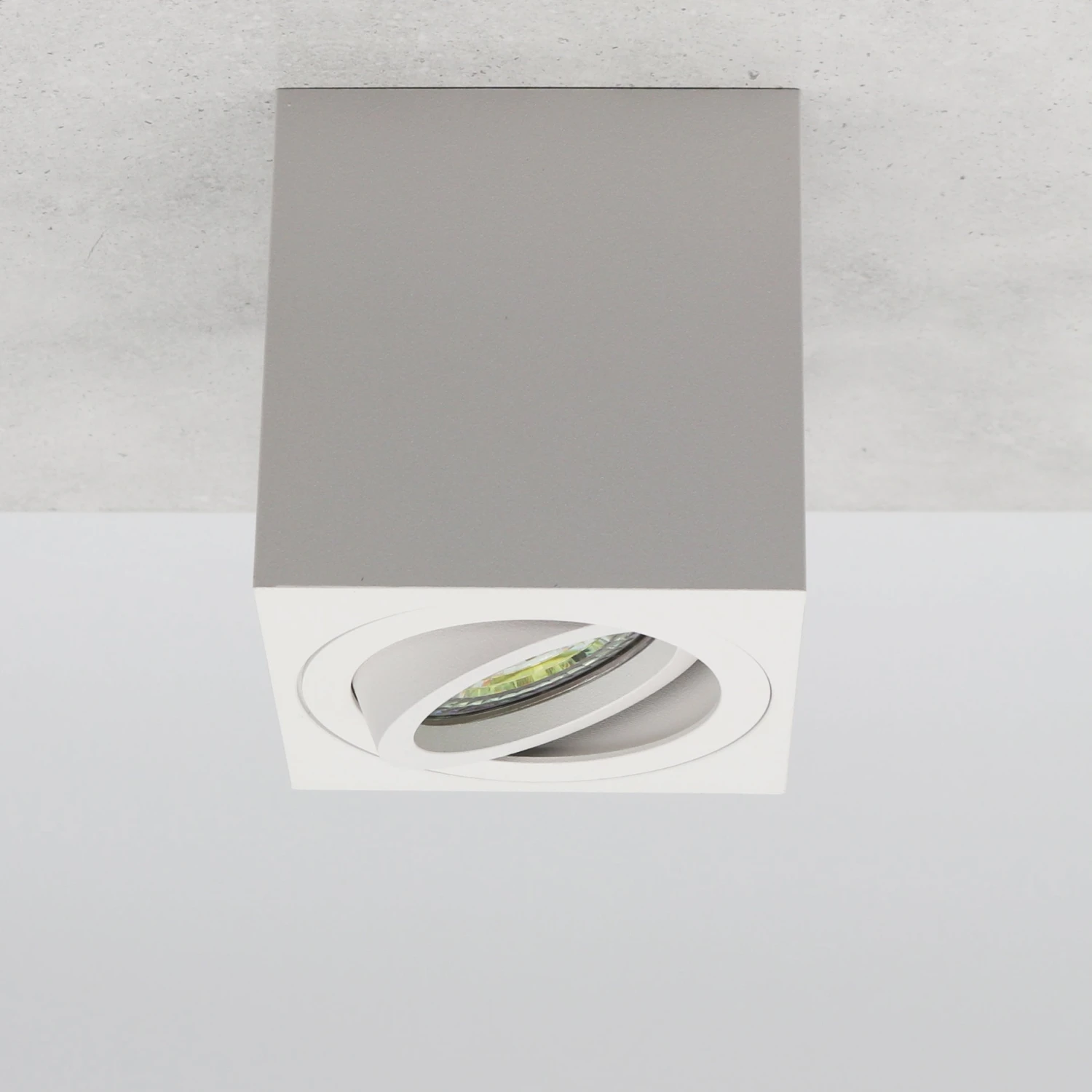 Aufbauleuchte Milano Eckig Weiß GU10 230V 3 Aufbauleuchte Milano Eckig Weiß GU10 230V – Bild 3