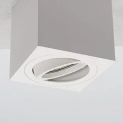 LED Aufbauleuchte 6.2W Dimmbar Milano Eckig Weiß 230V 9 LED Aufbauleuchte 6.2W Dimmbar Milano Eckig Weiß 230V -Lampen Förderung IMG 4398