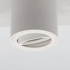 LED Aufbauleuchte Milano 6W Dimmbar Rund Rund Weiß GU10 230V -Lampen Förderung IMG 4399