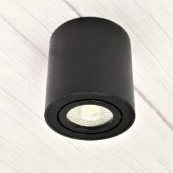 LED Aufbauleuchte 6.2W Dimmbar Milano Rund Alu-Schwarz GU10 230V 9 LED Aufbauleuchte 6.2W Dimmbar Milano Rund Alu-Schwarz GU10 230V -Lampen Förderung IMG 6617 a19bdb57 73a7 457d b234 2b9ee447c172