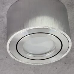 Aufbaustrahler Aus Aluminium MILANO SMALL (Rund - Silber) + LED Modul 5W Neutralweiß Extra-flach IP20 230V 10 Aufbaustrahler Aus Aluminium MILANO SMALL (Rund - Silber) + LED Modul 5W Neutralweiß Extra-flach IP20 230V -Lampen Förderung IMG 6643 90675565 aa3b 4f67 b032 49785141eb2f