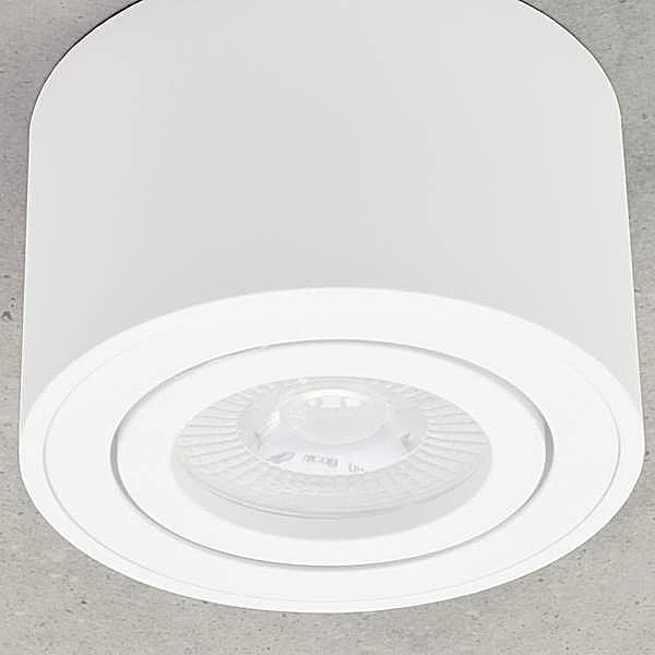 Aufbaustrahler Aus Aluminium MILANO SMALL (Weiß-Matt) + LED 5W Warmweiß SMART Extra-flach IP20 230V 5 Aufbaustrahler Aus Aluminium MILANO SMALL (Weiß-Matt) + LED 5W Warmweiß SMART Extra-flach IP20 230V – Bild 5