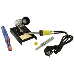 Lötset McPower "LS-303" 30W-Lötkolben Entlötpumpe Ständer Lötzinn Auf Blister