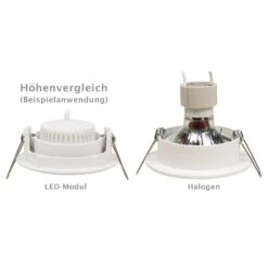 LED Modul 5W Extra Flach [nur 25mm Einbautiefe] Warmweiß 3000k 230V -Lampen Förderung LED Modul McShine MCOB 5W 400 Lumen 230V 50x25mm 12 9f329b2a 424f 4f3f 9b11 104bc2cb7467 7