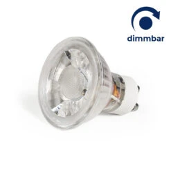 LED Einbaustrahler Star IP44 7W Dimmbar Rund Silber IP44 GU10 230V -Lampen Förderung LED Strahler McShine MCOB GU10 7W 450 lm warmwei 25 8