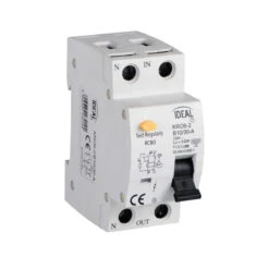 Fehlerstromschutzschalter Mit Überstromschutz A, Weiß + Gelb, 2x / IP20 / 230V -Lampen Förderung QyOo2i5A