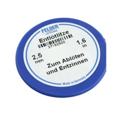 Entlötlitze FELDER 2,50mm Mit Halogenfreiem Flussmittel Getränkte Kupferlitze 1,60m Spule
