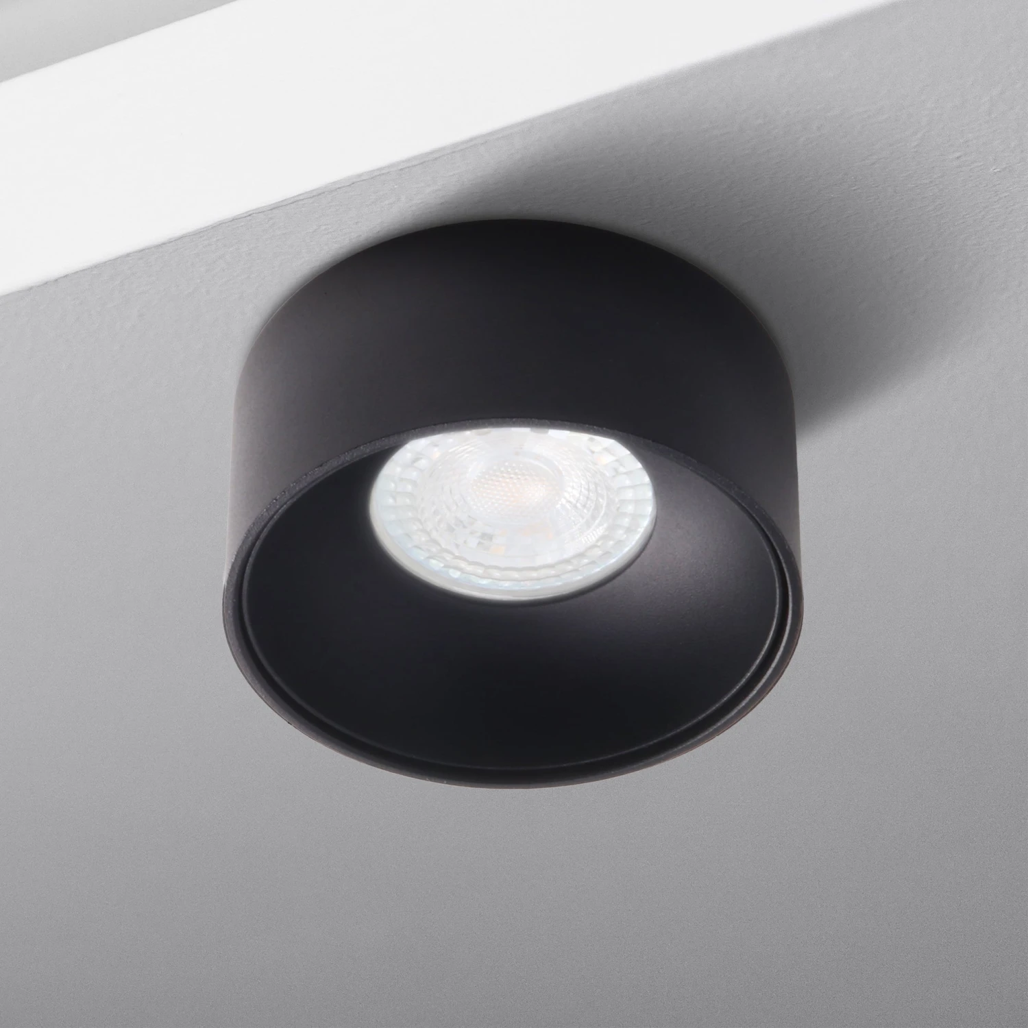 LED Einbaustrahler Astral Mini Aus Aluminium Rund 8W Warmweiß Schwarz + Schwarz GU10 230V 2 LED Einbaustrahler Astral Mini Aus Aluminium Rund 8W Warmweiß Schwarz + Schwarz GU10 230V – Bild 2