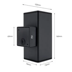 Außenwandleuchte Lysna Up&Down Anthrazit LED GU10 230V -Lampen Förderung W8A8063 wym web