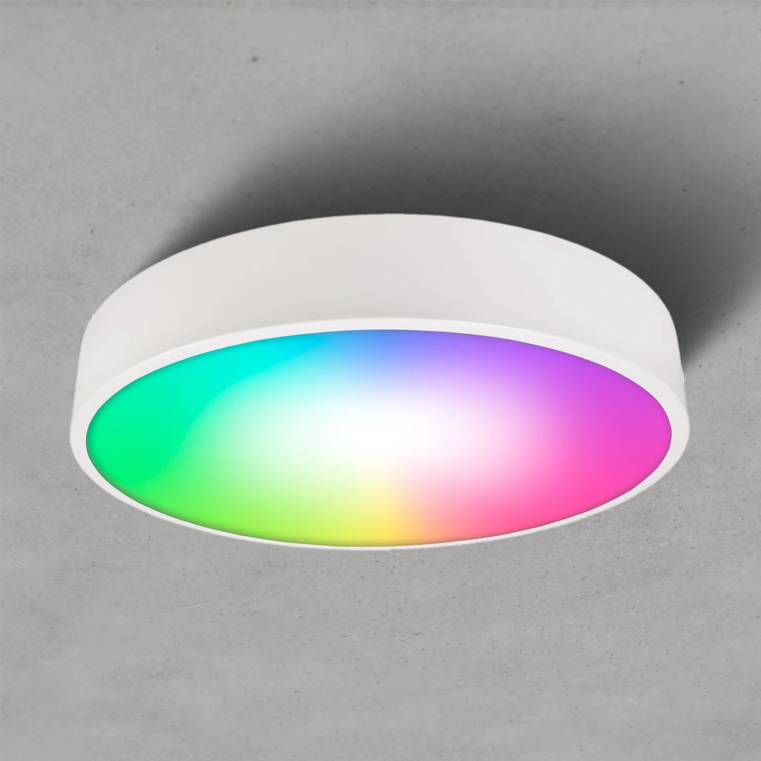 Wifi LED-Deckenleuchte Östersund 36W, Weiß 2200lm, Ø40cm, CCT+RGB 1 Wifi LED-Deckenleuchte Östersund 36W, Weiß 2200lm, Ø40cm, CCT+RGB