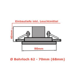 LED Einbaustrahler Extra-Flach Eckig Cristal 5W Warmweiß Dimmbar Eckig Klar 230V -Lampen Förderung Zeichen extra flach 1 c863f011 5361 4fa0 aaf6 796e7707392e
