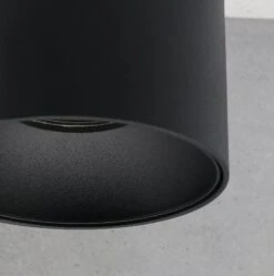 LED Aufbaustrahler Riti 8W Rund Warmweiß Schwarz + Schwarz 230V -Lampen Förderung b b nah