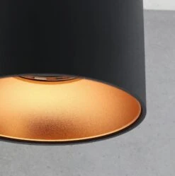 LED Aufbaustrahler Riti Rund Schwarz Weiß Kupfer 230V -Lampen Förderung b g nah 17eea955 4622 48e1 be79 80094586a6b8