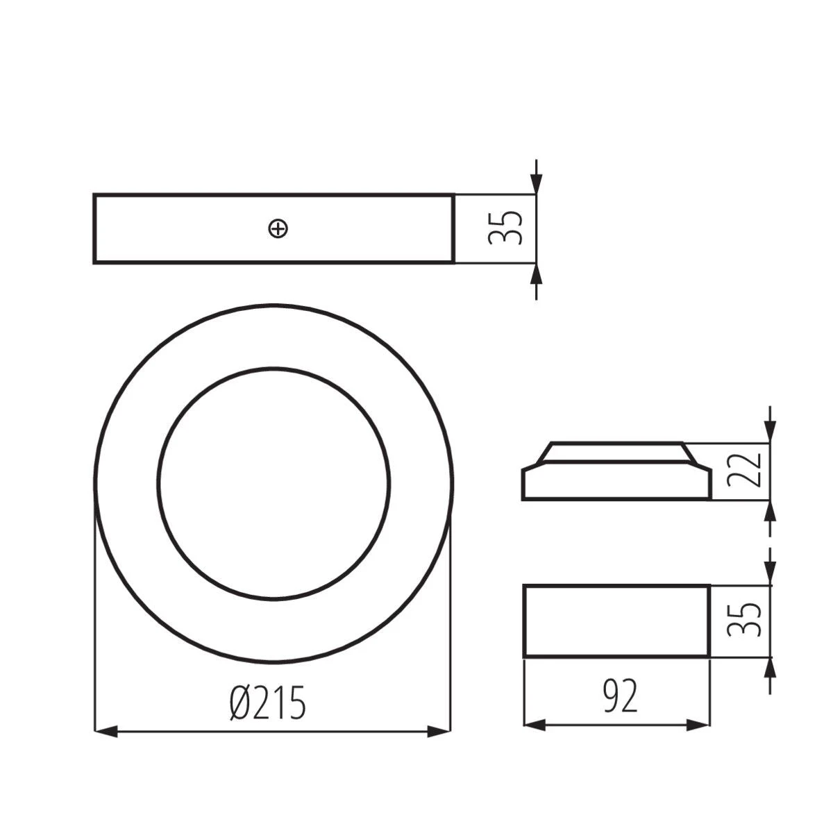 Deckenleuchte Stjernefall V2LED NW-W Downlight Rund Weiß 12W Oder 18W Neutralweiss IP20 230V 7 Deckenleuchte Stjernefall V2LED NW-W Downlight Rund Weiß 12W Oder 18W Neutralweiss IP20 230V – Bild 7