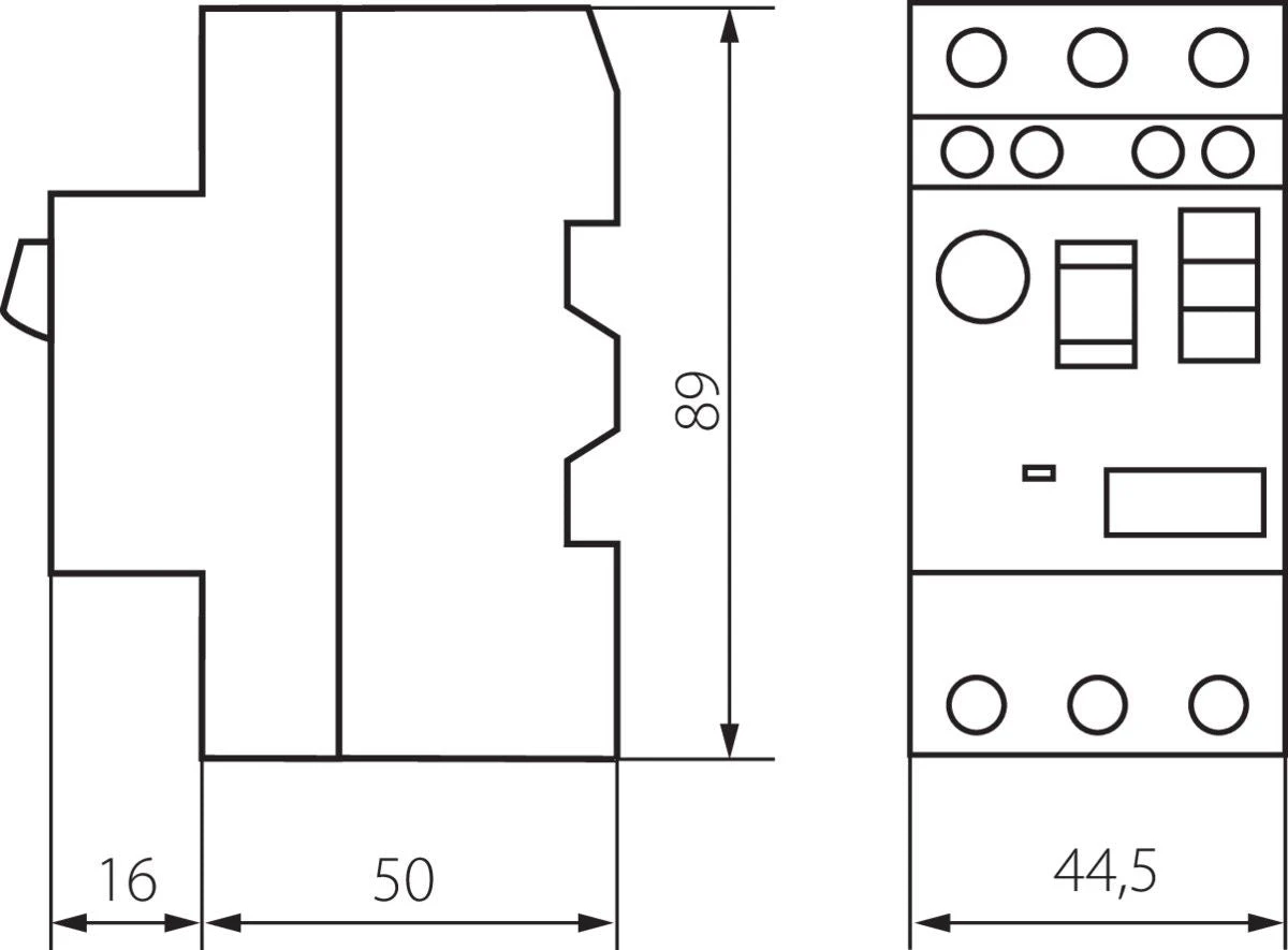 Motorschutzschalter Weiß, 18A IP20 2 Motorschutzschalter Weiß, 18A IP20 – Bild 2