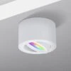 Aufbaustrahler Aus Aluminium MILANO SMALL (Weiß-Matt) + LED 5W Warmweiß SMART Extra-flach IP20 230V