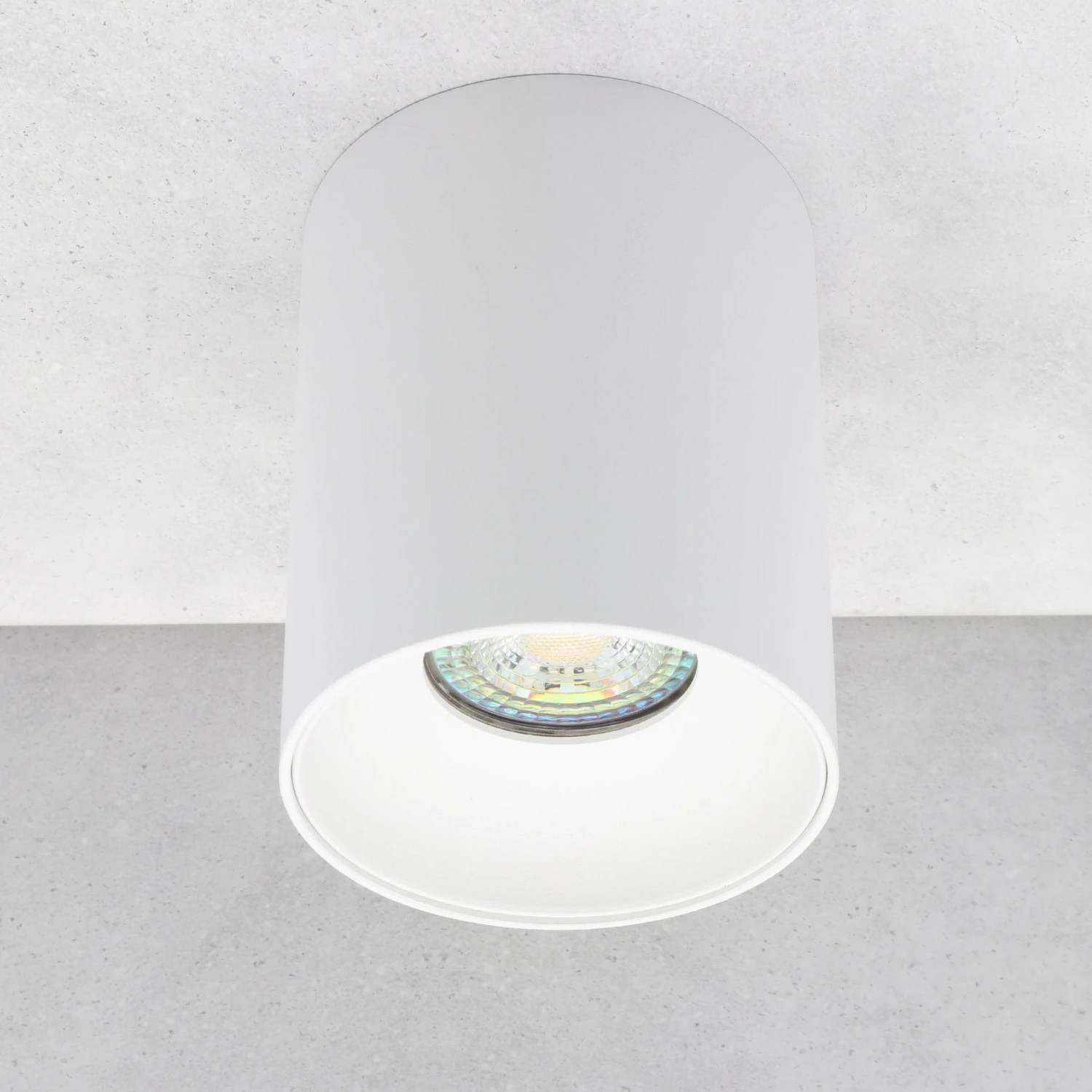 Aufbaustrahler Riti W/W Rund Weiß + Weiß 230V GU10 1 Aufbaustrahler Riti W/W Rund Weiß + Weiß 230V GU10