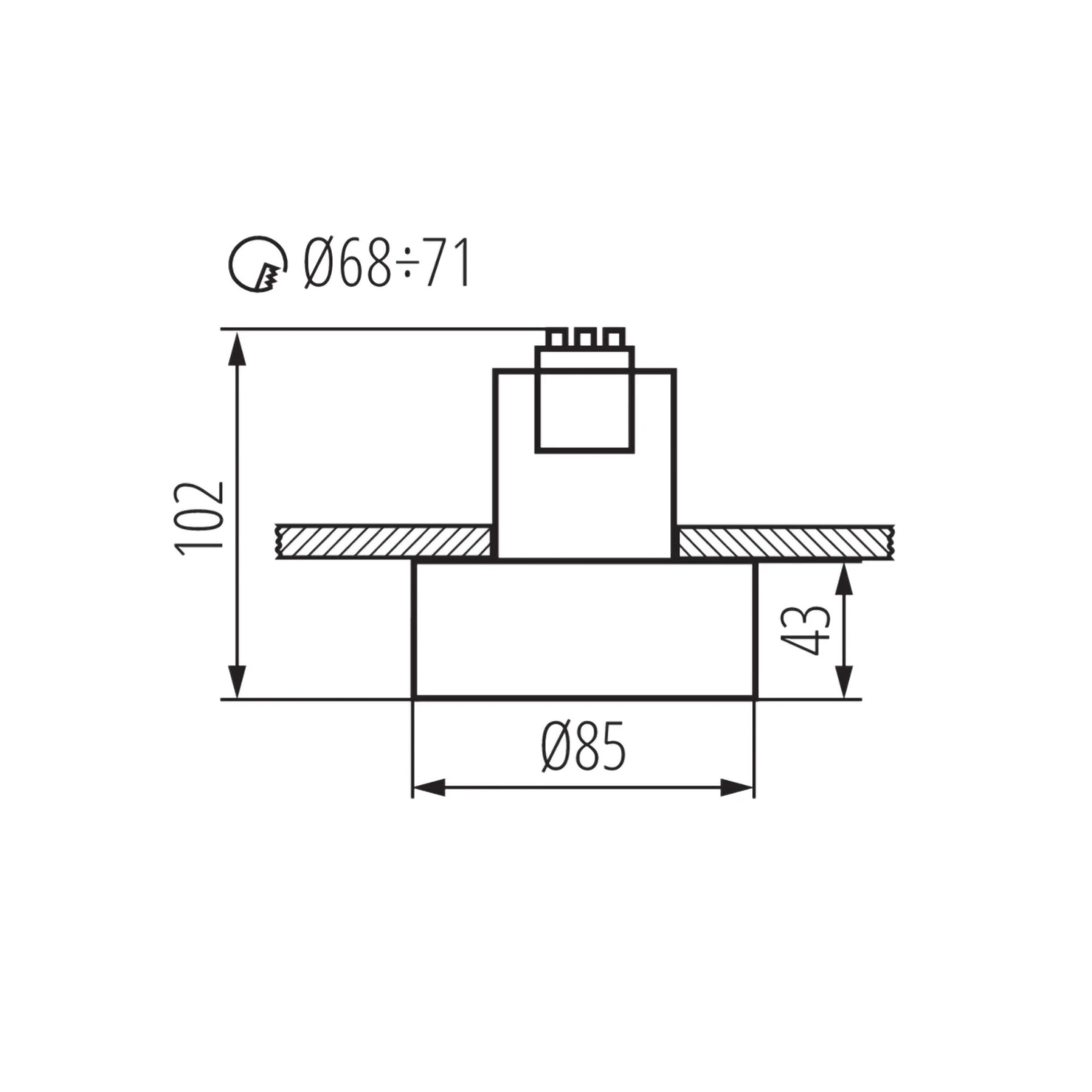 Einbaustrahler Riti Mini Rund Aus Aluminium Schwarz Weiß Kupfer GU10 230V 9 Einbaustrahler Riti Mini Rund Aus Aluminium Schwarz Weiß Kupfer GU10 230V – Bild 9