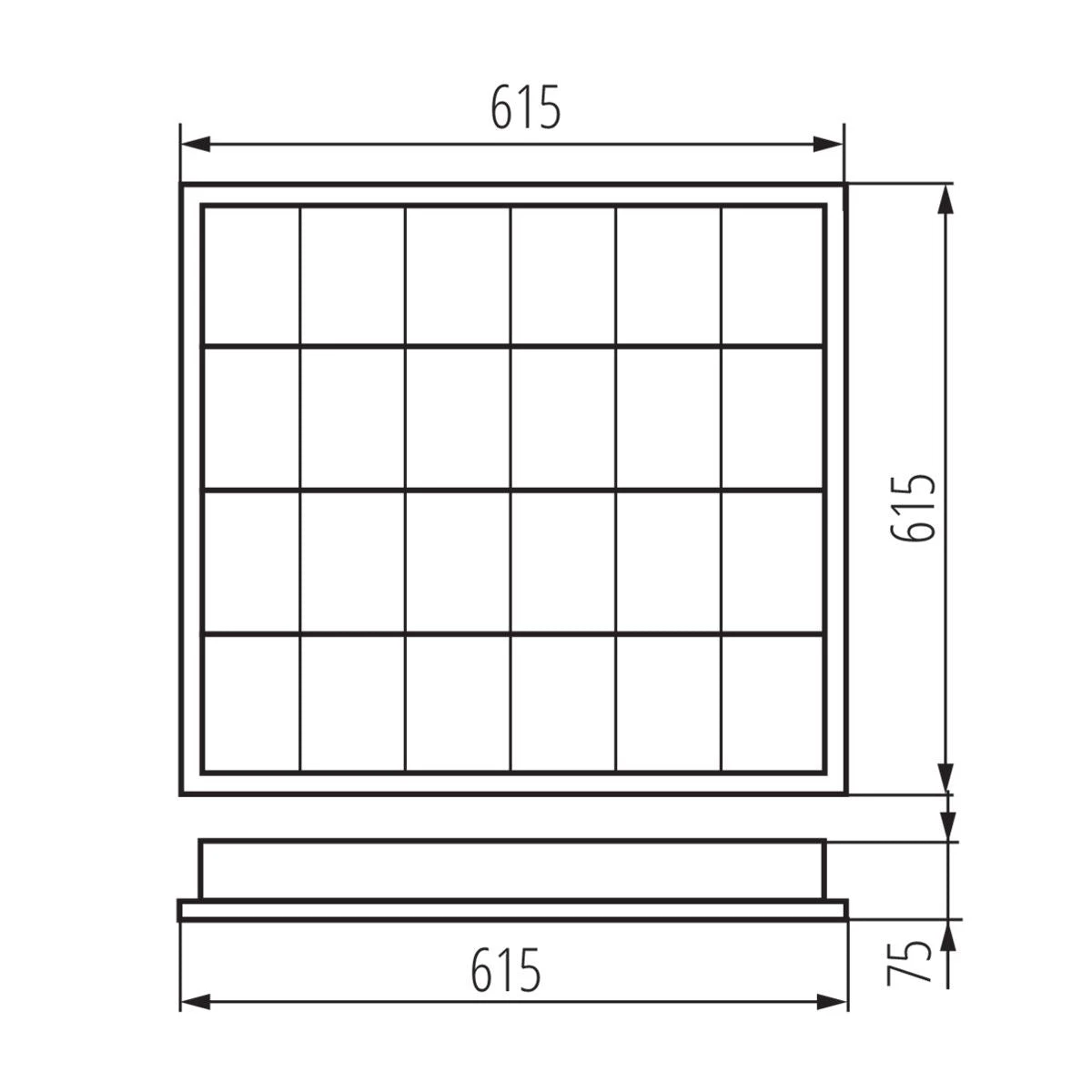 Aufbau-Rasterleuchte Lysdesign Weiß G13 T8 IP20 230V 2 Aufbau-Rasterleuchte Lysdesign Weiß G13 T8 IP20 230V – Bild 2